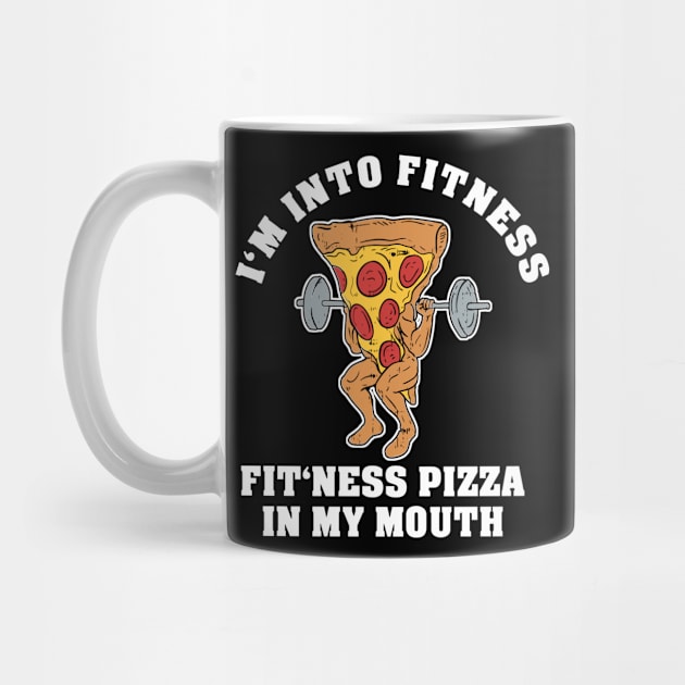 I'm Into Fitness - Fit'ness Pizza in My Mouth Pizza Slice by Cedinho